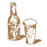 Bebidas fresquitas en la terraza del albero de Moraleja de Enmedio